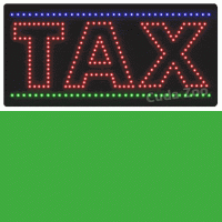 Affordable LED L9100 Tax LED Sign, 12